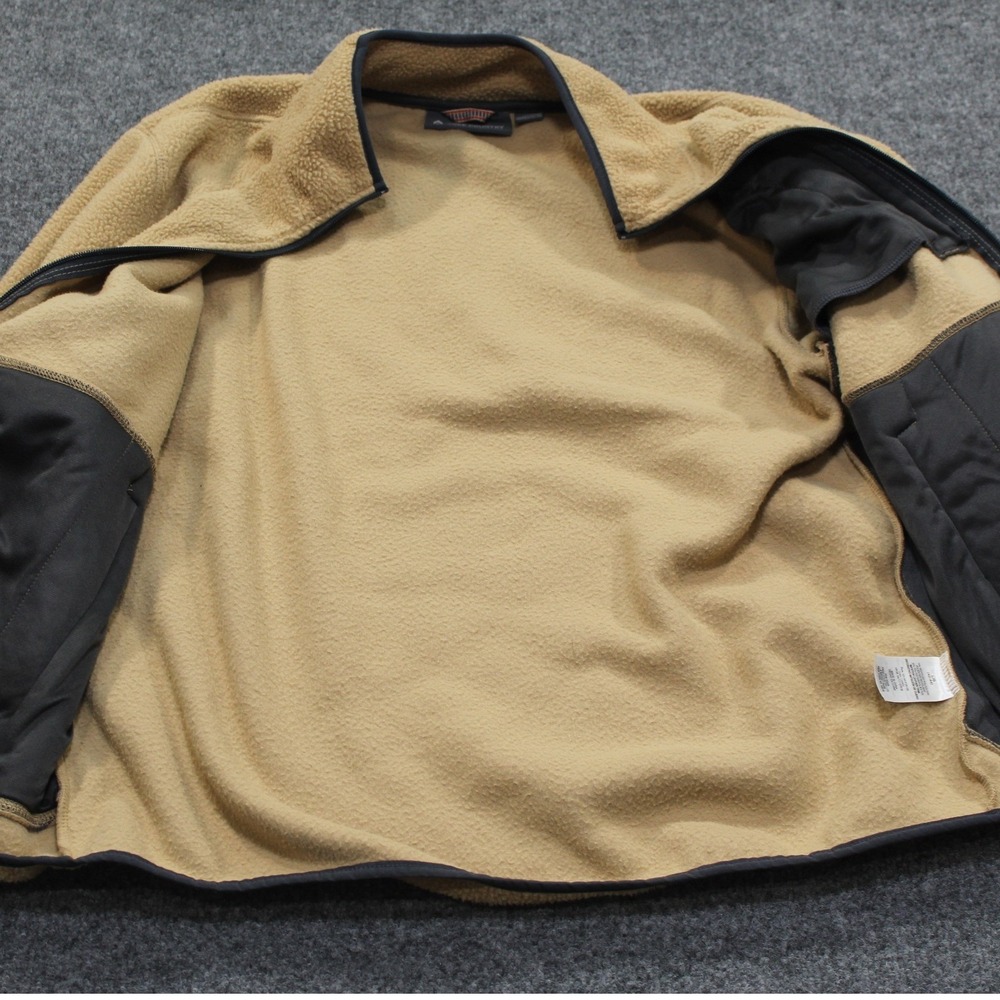 Free Country Mens Camel Fleece Full Zip Jacket 520-MOF2813S Large L/G‎ 42-44 - Picture 7 of 8